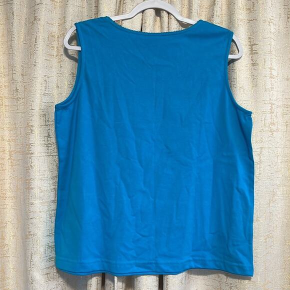 Vintage 1999 Looney Tunes Tweety Bird Blue Sleeveless Women's Size Large Cotton! - Picture 2 of 7